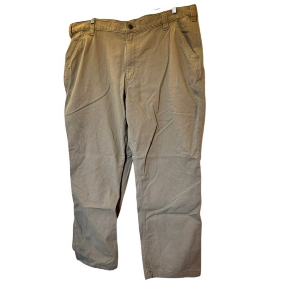 Carhartt Relaxed Fit Canvas Work Pants Tan Khaki 42x30 Carpenter Utility